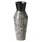 Uniquewise Trumpet Classic Style Straight Designed Table Vase for Entryway Dining or Living Room, Ceramic Black QI004037 - alternate 2